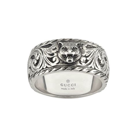 gucci mens feline ring|gucci feline head ring.